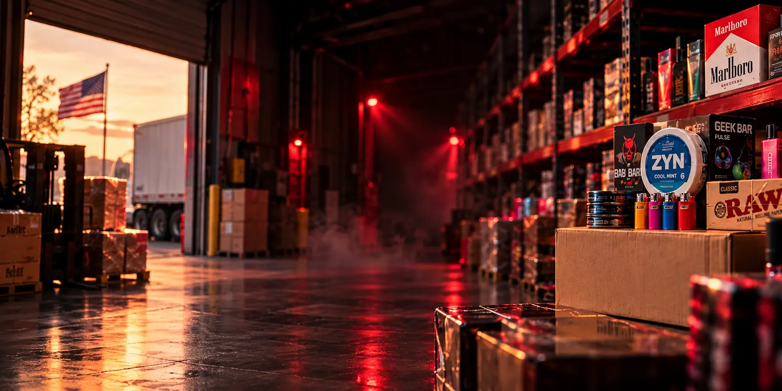 All Vice Supply warehouse and product lineup
